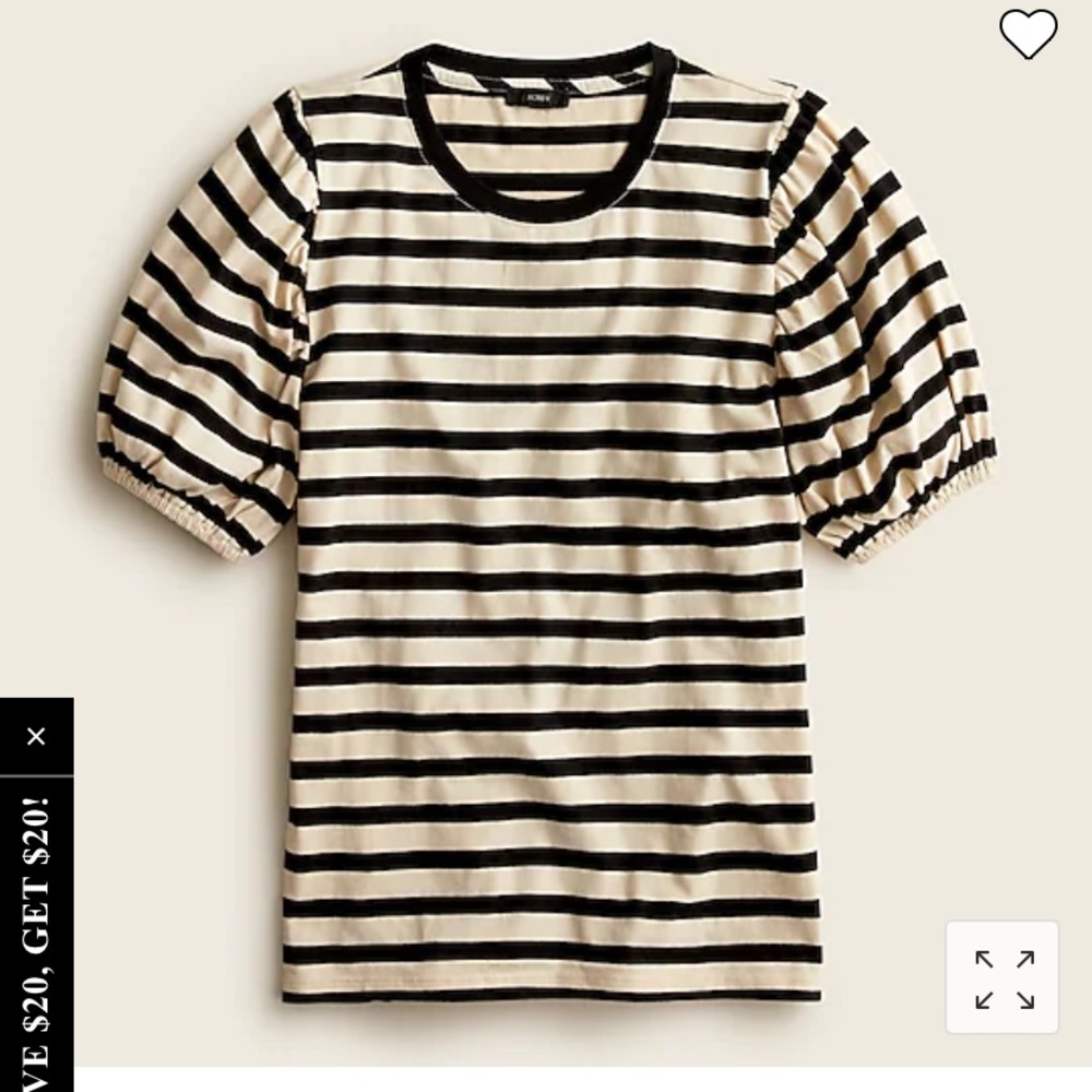 Puff sleeve j crew tee
